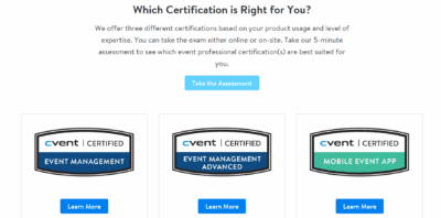 Cvent certification options