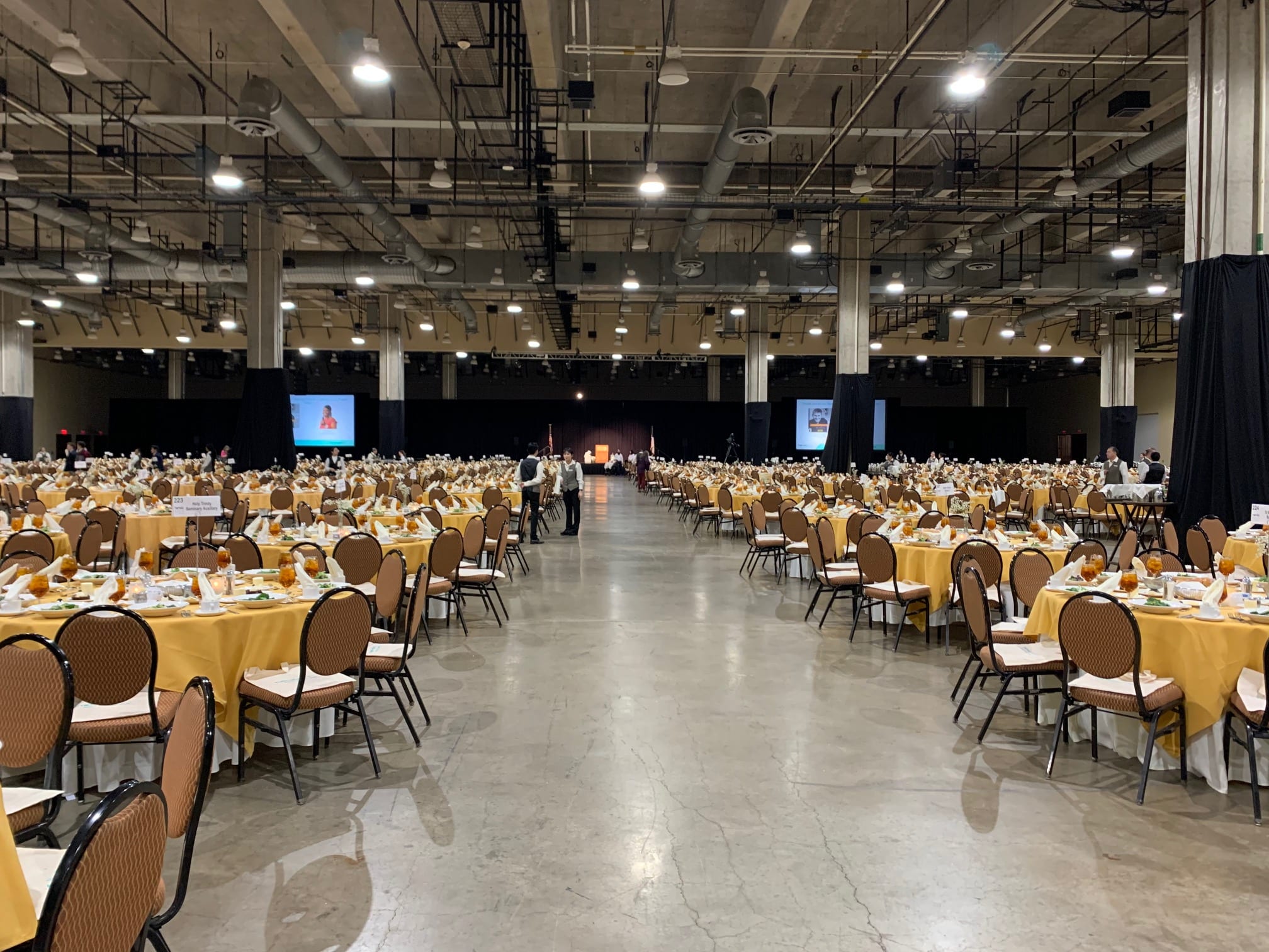 Fundraising lunch tables